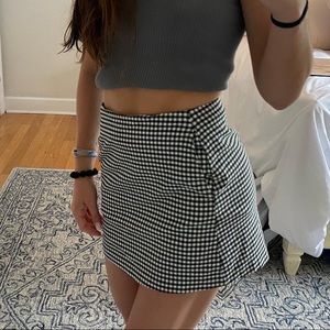 Urban Outfitters Black Gingham Skirt